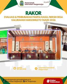 RAKOR PEMBUBARAN PANITIA RASUL/BERSIH DESA HARGOMULYO TAHUN 2026